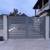 Metal HORIZONTAL SLAT Fence Panel (6'Hx6'W) Black or Basalt Grey 11 thumbnail