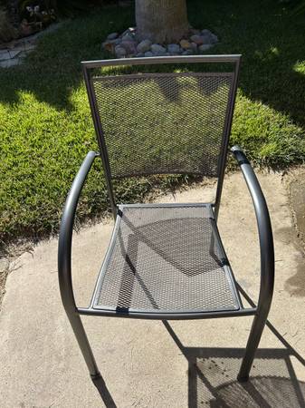 Outdoor Chair Set of 6 Anthracite, powder-coated steel - $60 (san jose south)63471480189185123