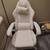 White leather gaming chair 1 thumbnail