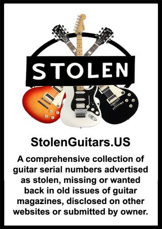 StolenGuitars.US - Serial Numbers PDF San Jose 95112 1