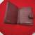 Vtg Disney Burgundy Leather Trim w/Mickey Fabric Wallet w/Coin Purse 5 thumbnail
