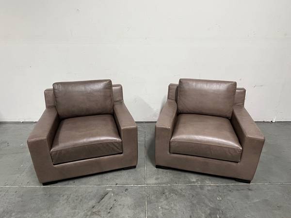 RH Leather Chairs 1