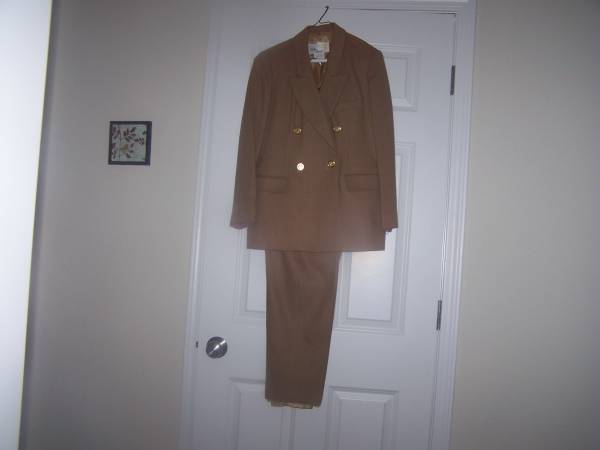 Camel Wool Pant Suit 1