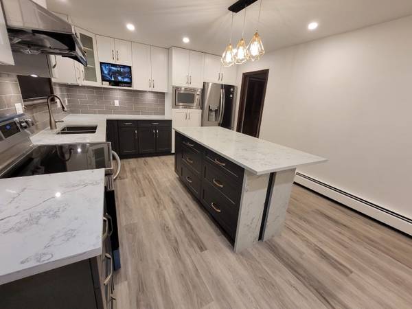 Euro Stormy Grey &pearl white Shaker kitchen bathroom cabinet on sale 1