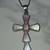 Pink Shell Cross Set In Sterling W/Sterling Chain 2 thumbnail