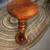 Round Wood Pedestal Accent Table / Entry Table / Plant Stand 1 thumbnail