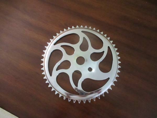 Strong Rare Shiny Chrome Steel 52 Tooth Bicycle Crank Chain Sprocket 1