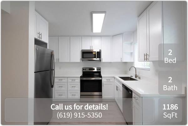 $2,795 / 2br - 1186ft2 - You'll love our modern upgraded 1186 SqFt 2 BD / 2 BA (San Diego)64037388124418120