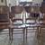 Solid oak dining room, table, 4 chairs and hutch 3 thumbnail