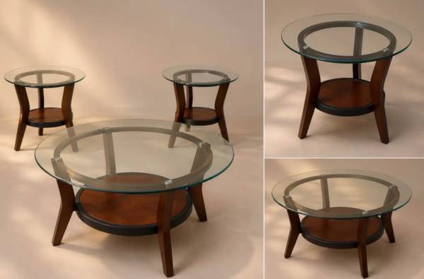 Coffee table with two side tables 1