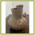 Barbara Eigen Ribbed Ceramic Vases, Pair 6 thumbnail