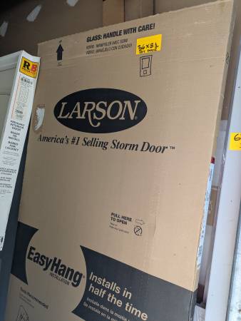 LARSON 80 Pet Split Fullview (Tradewinds) 36-in x 81-in White Aluminum 1