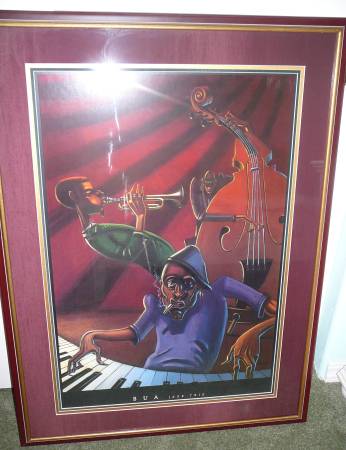Framed Jazz Poster Print 1