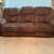 Polyester Sofa w/ dual recliners 1 thumbnail