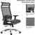 Wheeled Swivel Office Executive Chair Handles & Height Adjustable 4 thumbnail