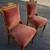 Pair Hand Carved Wood Dining Chairs 3 thumbnail