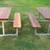 CEDAR WOOD PICNIC TABLE 15 thumbnail