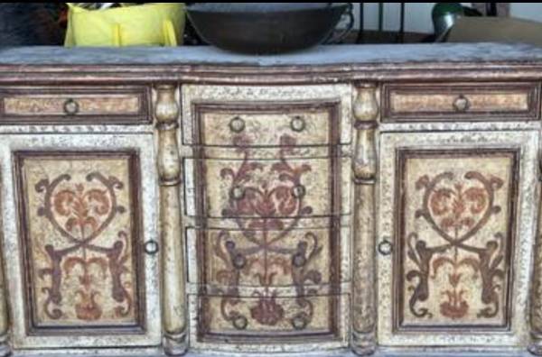 Vanity medeteraniam style hand painted 1