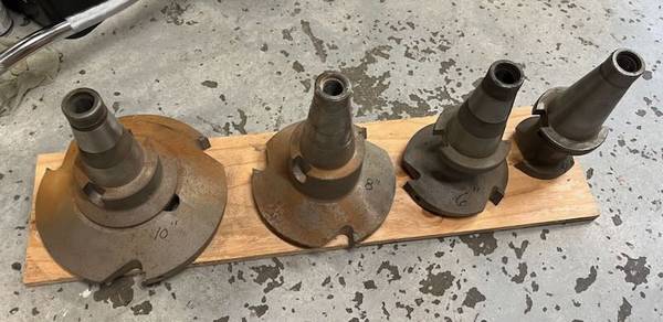 balanced face mills for aluminum, #50 taper shank 1