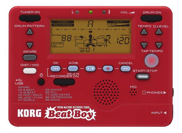 Korg BeatBoy Drum Machine, Recorder, Tuner, Effects 1