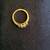 Three Stone Emerald and Diamond 10K Gold Ring 2 thumbnail
