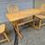 EASTERN Butcher Block TABLE SOLID wood Kitchen (3) AMESBURY Chairs DIN 4 thumbnail