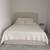 King Beige Upholstered Storage Bed Frame – Lift-Up Storage 2 thumbnail