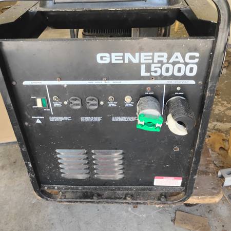 Generac L5000 portable generator 1