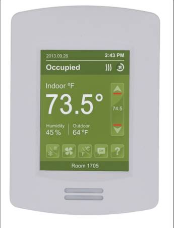New TRANE®.  TOUCH SCREEN PROGRAMMABLE SPACE SENSOR BAYSENS800AB 1