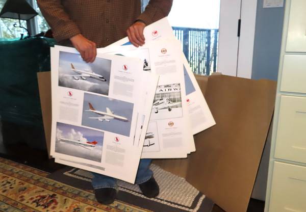 270+  NORTHWEST AIRLINES POSTERS (24 sets) w/ SHIPPING MAILERS + MORE 1