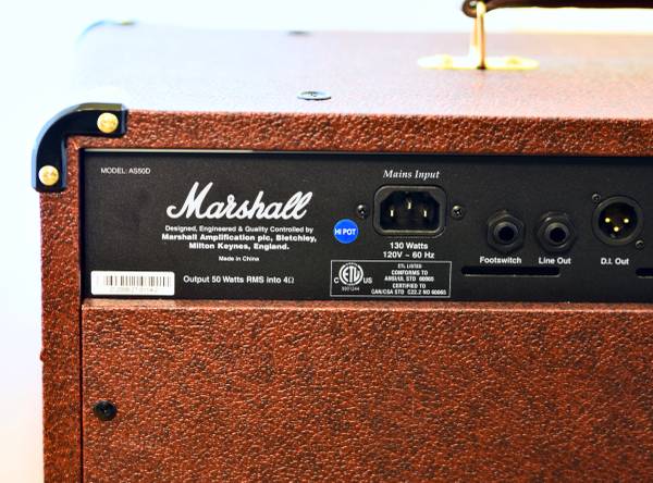 Marshall AS50D 50W 2x8 Acoustic Guitar Combo Amp - musical