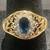 Blue Sapphire & Diamond 18KT Yellow Gold Ring 2 thumbnail
