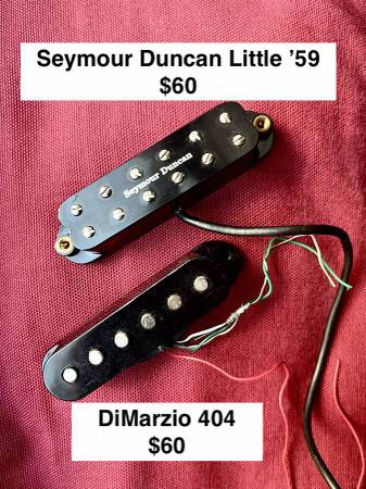 2 pastillas: DiMarzio y Seymour Duncan - $10063471466979329120