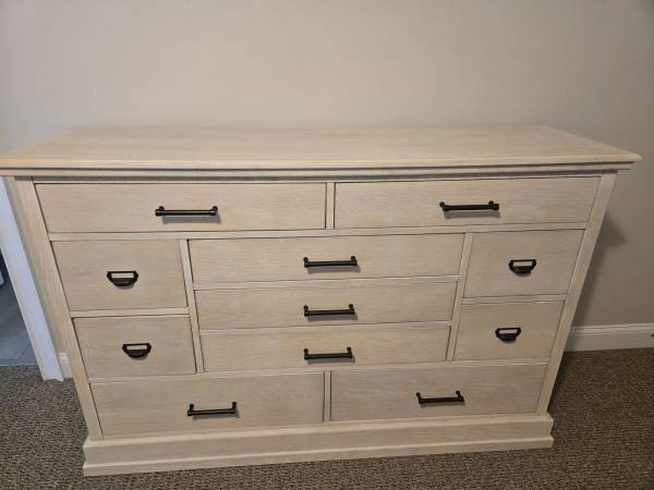 Solid white oak bedroom set 1