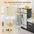 Black Wooden Play Kitchen with Tall Toy Fridge and Modern Home Style 6 thumbnail