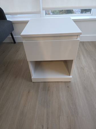 IKEA BRIMNES white nightstand 1