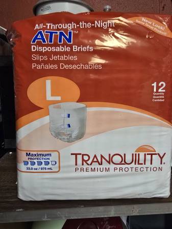 Tranquility adult disposable briefs Large 1