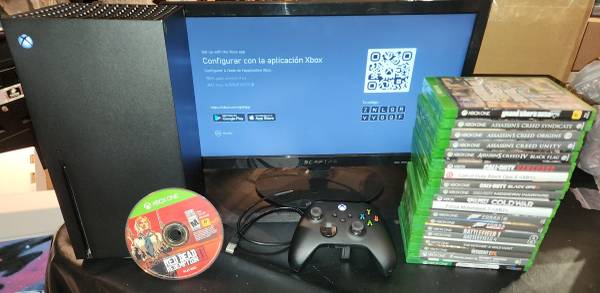 Xbox Series X w/ Control, Games COD Forza Assassin GTA V CLEAN & WORK 1