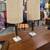 Pair of turned wood retro small lamps 1 thumbnail