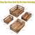 Set of 4 Rustic Wooden Storage Crates – Farmhouse Decorative Organizer Boxes 3 thumbnail