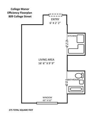 $830 / 275ft2 - Efficiency apartment available for rent in Shadyside (Shadyside)64013364259074121