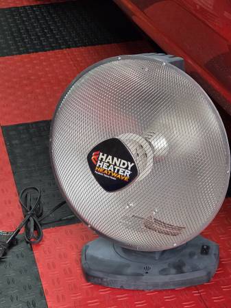 New Handi Heater 1500-Watt 18.5 in. Electric Ceramic Parabolic Space Heater with 1