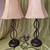 Set Of 2 Brown Braided Metal Lamps w/ Lamp Shades 1 thumbnail