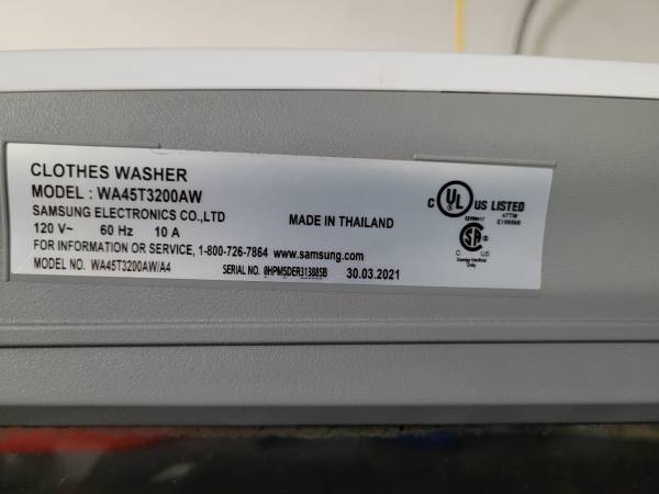 Samsung HE 5.2 cu ft smart top load washer 1