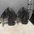 Horse Head Hitching Post Toppers W/ Tie-off Rings- Iron -Vintage- (Set Of 2) 2 thumbnail