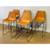 Set of Jayson Home Five Sol Y Luna Leather Short Bucket Counter Stools 2 thumbnail