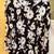 Black and White Floral Cotton Stretch 3/4 sleeve Tee from Chico’s 2 thumbnail