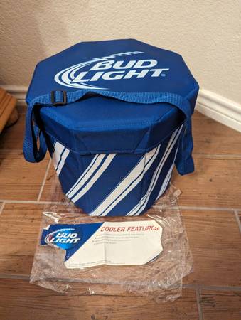 Large Cooler - Collapsible Insulated with Removable Lid and Strap. New. 1