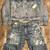 Polo Ralph Lauren Set Outfit Paint Splatter Denim Trucker  Jacket Medium Classic 15 thumbnail