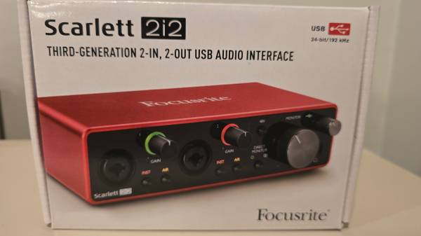 Focusrite Scarlett 2i2 3rd Gen USB-C Audio Interface 1